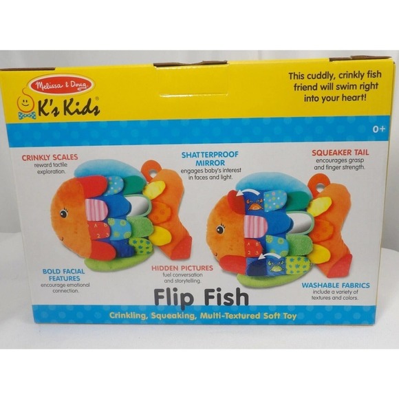 Melissa & Doug 9195 Flip Fish Soft Baby Toy - Picture 3 of 5